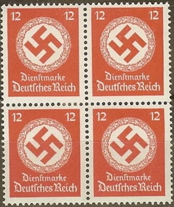 Stamp Germany Official Mi D172 Sc O86 Block 1942 WWII Fascism War Dienst MNH - Picture 1 of 1
