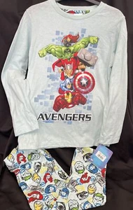 Marvel Avengers Graphic Kids Pants & Long Sleeve Pajama Set Size 10 - Picture 1 of 5