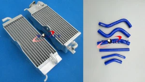 Aluminum radiator + blue silicone hose for YAMAHA YZ125 1993 1994 1995 - Picture 1 of 6