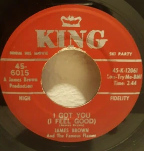R & B 45 RPM JAMES BROWN, I GOT YOU (I FEEL GOOD) / I CANT HELP IT - Picture 1 of 2