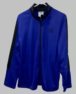 AND1 Men's Size Large Navy / Black Full Zip Track Jacket Pockets Polyester - Picture 1 of 8