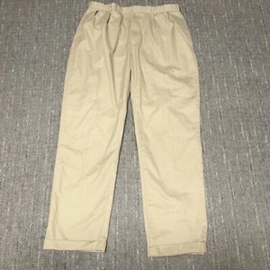 Vintage Polo Ralph Lauren Pleated Khaki Chino Pants Men’s Size 38x34 Cuffed Prep - Picture 1 of 12