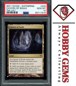 CAVERN OF SOULS PSA 10 2021 The List 226 MTG - Picture 1 of 2