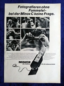 Minox C Kamera, originale Werbung aus 1971 - Bild 1 von 1
