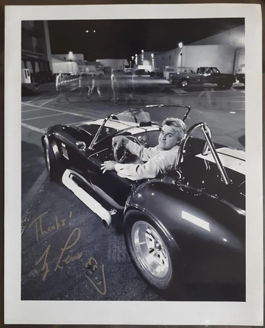 157.SIGNED BLACK & WHITE PHOTO JAY LENO (AMERICAN TELEVISION HOST)  10"x8" Cover