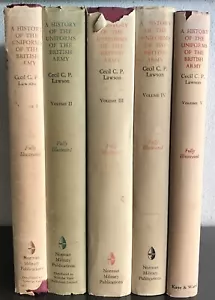 Lawson, Cecil C.P A History of the Uniforms of the British Army. 5 volumes - Foto 1 di 2