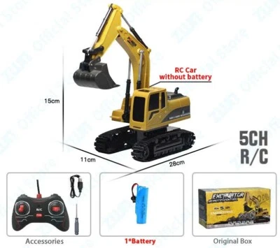 1:20 Excavator Dumper Truck Bulldozer 2.4G Remote Control Engineering Vehicle - Image 1 of 4