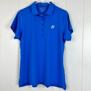 Peter Millar Shirt Mens Large Blue Jersey Stretch Polo Embroidered Short Sleeve - Picture 1 of 5