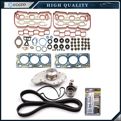 Head Gasket Set Timing Belt Kit Water Pump For 2007-2009 Chrysler 300 3.5L SOHC - Image 1 of 4