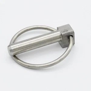 2Pz 3x25mm Linch Pin con Anello, 304 Acciaio Inox Linch Pin rotondo, Argento - Foto 1 di 5