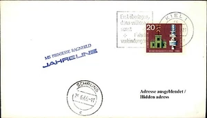 Schiffsstempel Schiffspost Bordpoststempel Schiff MS PRINSESSE RAGNHILD 1966 - Picture 1 of 1