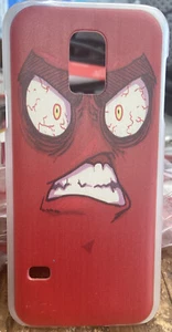 New Hard Shell Case For Samsung Galaxy S5 Mini Cover Monster Fun Red - Picture 1 of 7