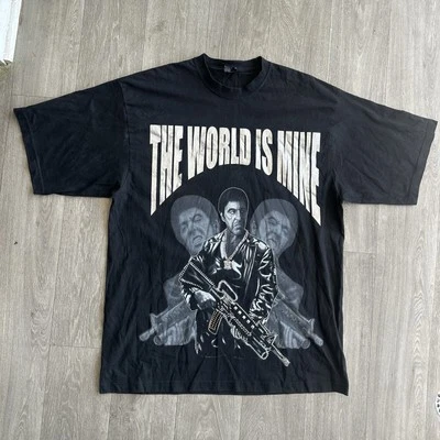 Camiseta Gráfica Vintage Y2K Scarface “The World Is Mine” Estrás XXL Foto 1 de 4