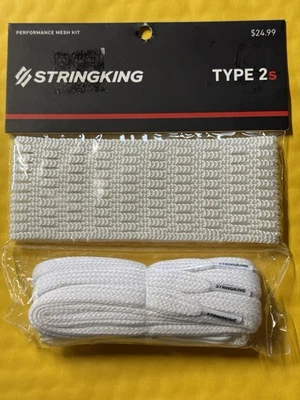 New! StringKing Type 2s Semi-Soft Lacrosse Mesh Kit with Mesh and Strings - Image 1 of 2