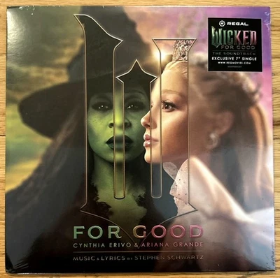 Wicked: For Good 7” Single Vinyl Record Regal Exclusive Brand New SEALED - Image 1 of 2