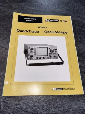 Osciloscopio osciloscopio de cuatro pistas BK Precision 1570A manual de instrucciones original #F Foto 1 de 4