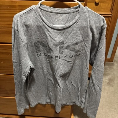 Camiseta Hombre Michael Kors Manga Larga Gris Talla L Foto 1 de 2