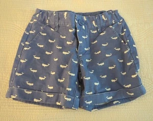 Gap Kids Girls Shorts 7 Regular Cute Whale Print Cuffed With Adjustable Waist - Picture 1 of 6