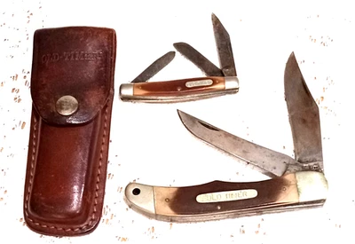 Navaja de Bolsillo Plegable Old Timer Schrade 25OT EE. UU. Estuche 5 1/4 "34OT NY US 3 1/4" Foto 1 de 4