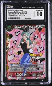 Dragon Ball Super Bulma The Bunny Girl 2021 Vault Fest Stamp BT10-011 CGC 10 - Picture 1 of 2