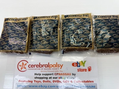 Pantimedias Silkies Control Top 4 pares de Queen-Taupe X-Large - De colección Nuevo de Lote Antiguo Foto 1 de 2