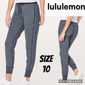 Lululemon Damen Jogginghose Cool & Collected 28 meliert gesprenkelt True Navy Größe 10 - Bild 1 von 20