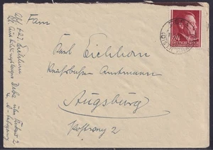 74888) DEBA (DISTR. KRAKAU) Polen 1943 Brief nach Augsburg - Picture 1 of 3
