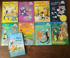 Lot Of 9 HB Dr. Seuss Cat In The Hat Learning Library Books - Picture 1 of 7