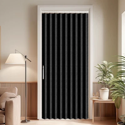 Porta de acordeão blackout dobrável invisível portas de acordeão interior porta magnética - Imagem 1 de 4