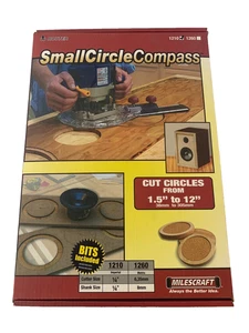 Milescraft 1210 Router Circle Cutting Jig TurnLock Compass Tool 1.5–12" Cuts - Picture 1 of 12