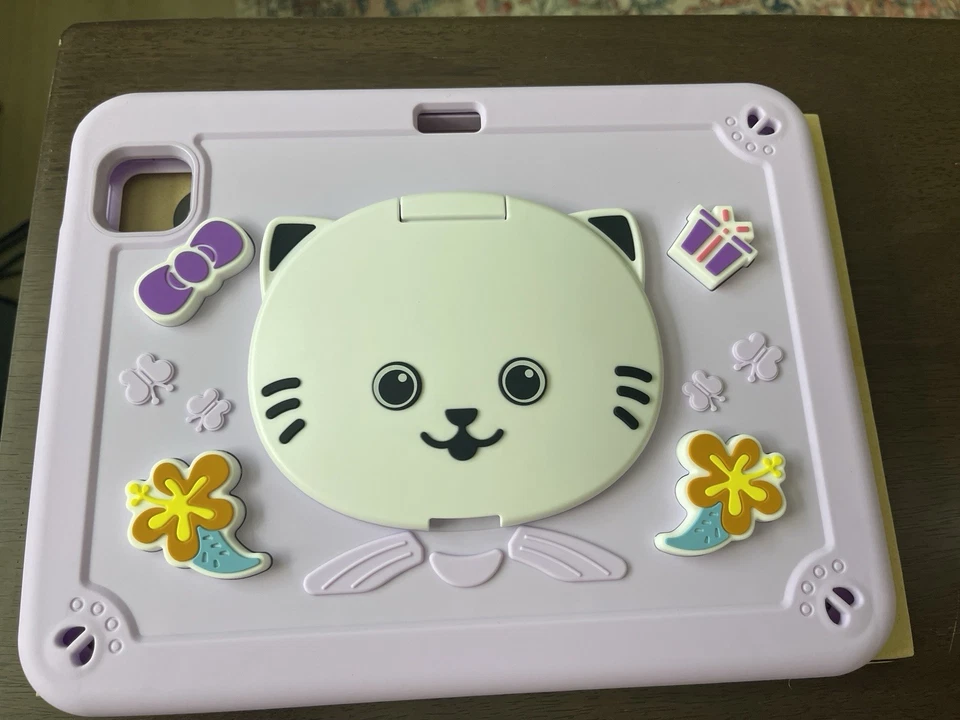 TOMORRY Case for iPad Pro 11 Inch W/tempered glass screen Protection. Purple Cat - Image 1 of 4