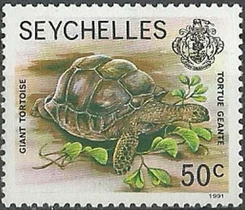 Timbre Reptiles Tortues Seychelles 739 ** - 83237FS - Photo 1/1