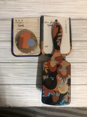 Набор кистей и зеркал Goody TruX Reyna Noriega Collab для распутывания с принтом весло 2 - Изображение 1 из 4