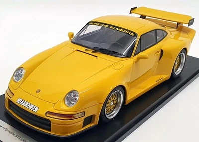 Kess Models 1/18 Scale Model KE18004B - Porsche 911 993 GT1 Aimeras - Yellow - Image 1 of 4