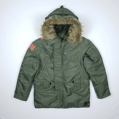 Parka Militar Denim & Supply Mediana Invierno Plumón Chaqueta Abrigo Ralph Lauren Foto 1 de 4