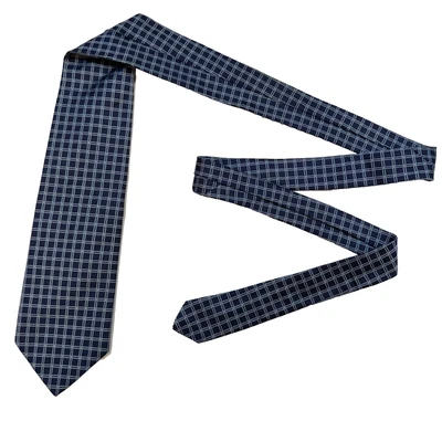 Corbata Brooks Brothers 346 para hombre azul a cuadros seda pura hecha a mano en EE. UU. Foto 1 de 4