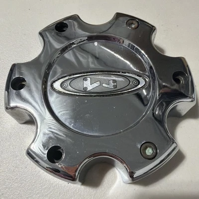 (1) MOTO METAL WHEELS RIMS CHROME CENTER CAP HUBCAP DUST COVER 845L145 S609-32 - Image 1 of 3