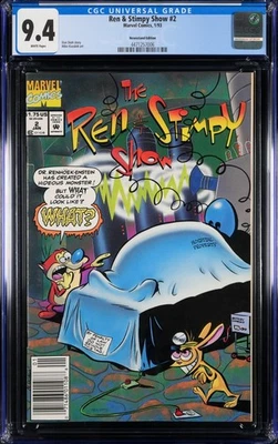 The Ren & Stimpy Show #2 Newsstand Variant (Marvel Comics January 1993) CGC 9.4 - Image 1 of 2