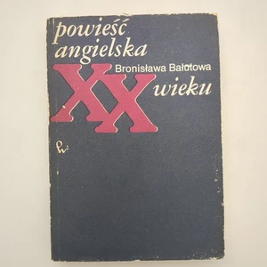 Powiesc Angielska XX Wieku Polish Literary Criticism Paperback Book Balutowa 83 - Picture 1 of 21