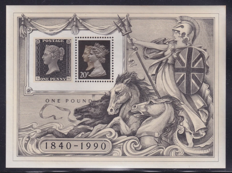 Great Britain Scott SG MS1501 1990 Penny Black Anniversary London '90 Mini-Sheet - Image 1 of 1