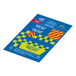 Metropolitan Police Car ❤️ STICKER fit for building blocks tiles /6301 - Picture 1 of 1