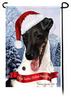 Dear Santa, Define Naughty Garden Flag - Tri Smooth Fox Terrier 059B