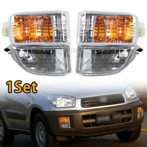 Set For Toyota RAV4 2000-2003 Fog Light Assembly Drive Light Turn Signal - Picture 1 of 23