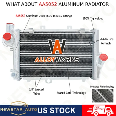 Aluminum Radiator Fits BMW K75S K75RTK100RS K100LT K1100L K100RT K1100RS 1984-97 Foto 1 de 4