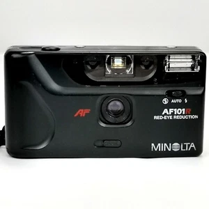 Minolta AF101R 35mm Film Point and Shoot Camera Black Tested - Picture 1 of 12