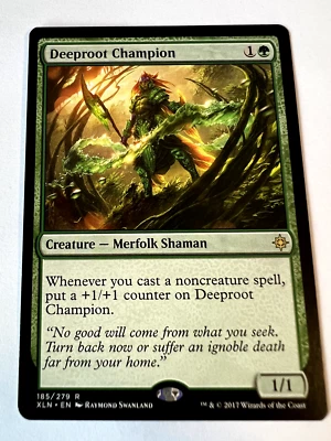 MTG Magic The Gathering Ixalan Deeproot Champion Rare LP - Image 1 of 2