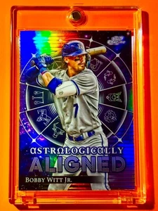 Bobby Witt Jr RARE REFRACTOR SP INSERT TOPPS COSMIC CHROME INVESTMENT CARD MINT - Picture 1 of 6
