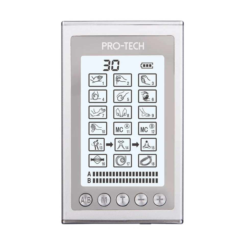 PRO-TECH 18M Electronic Stimulation Massage TENS EMS Unit Machine Therapy FDA - Image 1 of 1