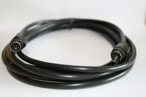 Mini Din Minidin 8 Pin Serial Crossover Cable Mac TX-RX 6 ft Black Color - Picture 1 of 1