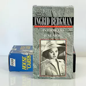 Ingrid Bergman Double Feature Intermezzo  June Night VHS - Picture 1 of 5